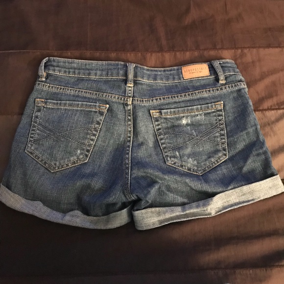 Cuffed jean shorts - Picture 3 of 4